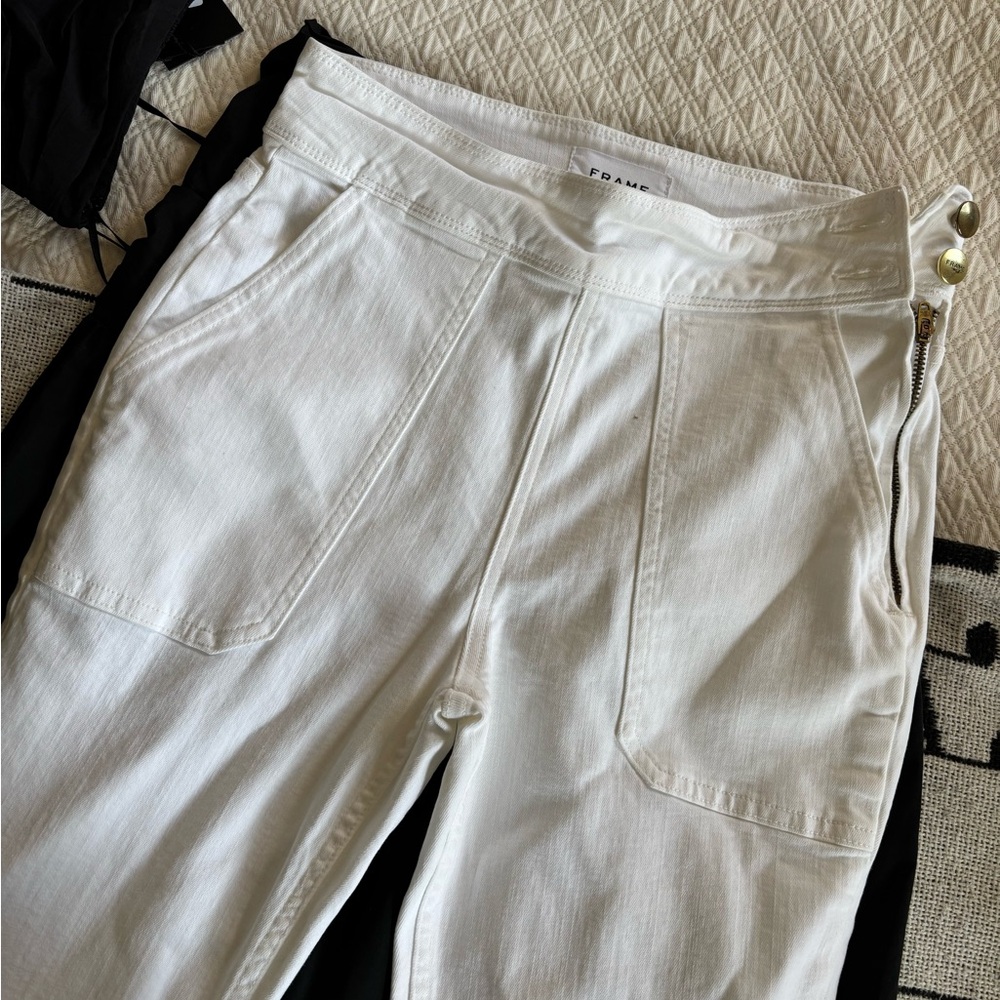 Frame White Jeans